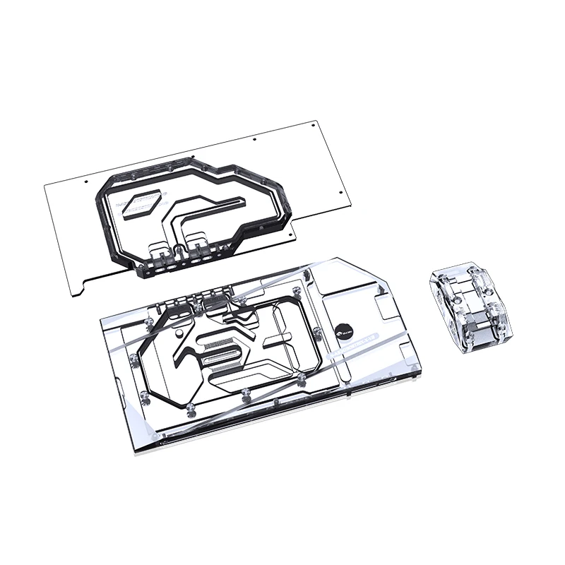 Imagem -05 - Bykski N-as3090strix-tc-v3 Gpu Bloco de Água Lateral Dobro para Asus Rtx3090 30803080ti Placa Traseira do Refrigerador de Vídeo da Placa Gráfica de Strix