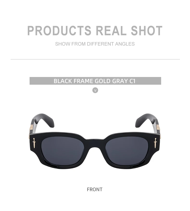 Punk Soaring Eagle Sonnenbrille Herren 2026 Luxusmarke Designer Mode Rechteckige Sonnenbrille für Damen Steampunk Shades Eyewear – Detail 11