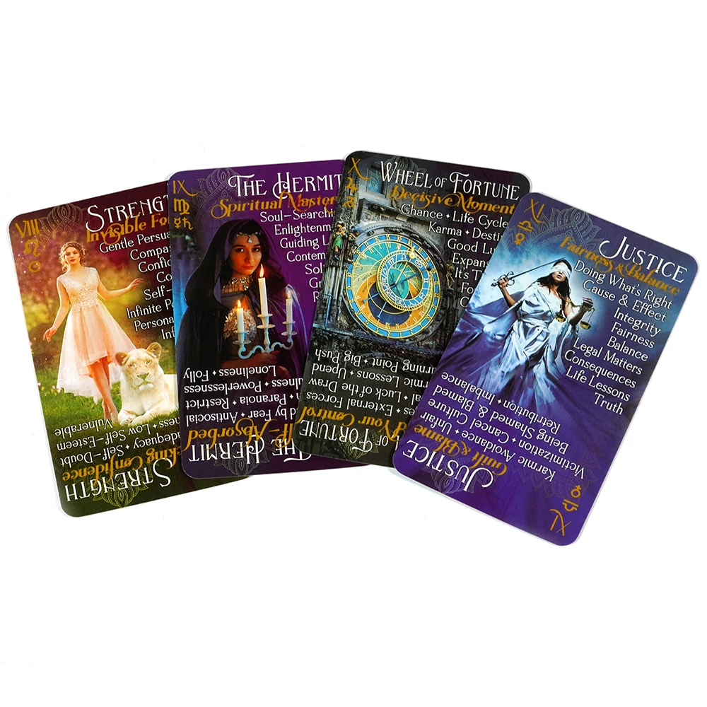 IN2IT-Tarot Cartões para Aprendizagem Iniciante, 78 Cartões Oracle, 78 Cartões, 10.3*6cm