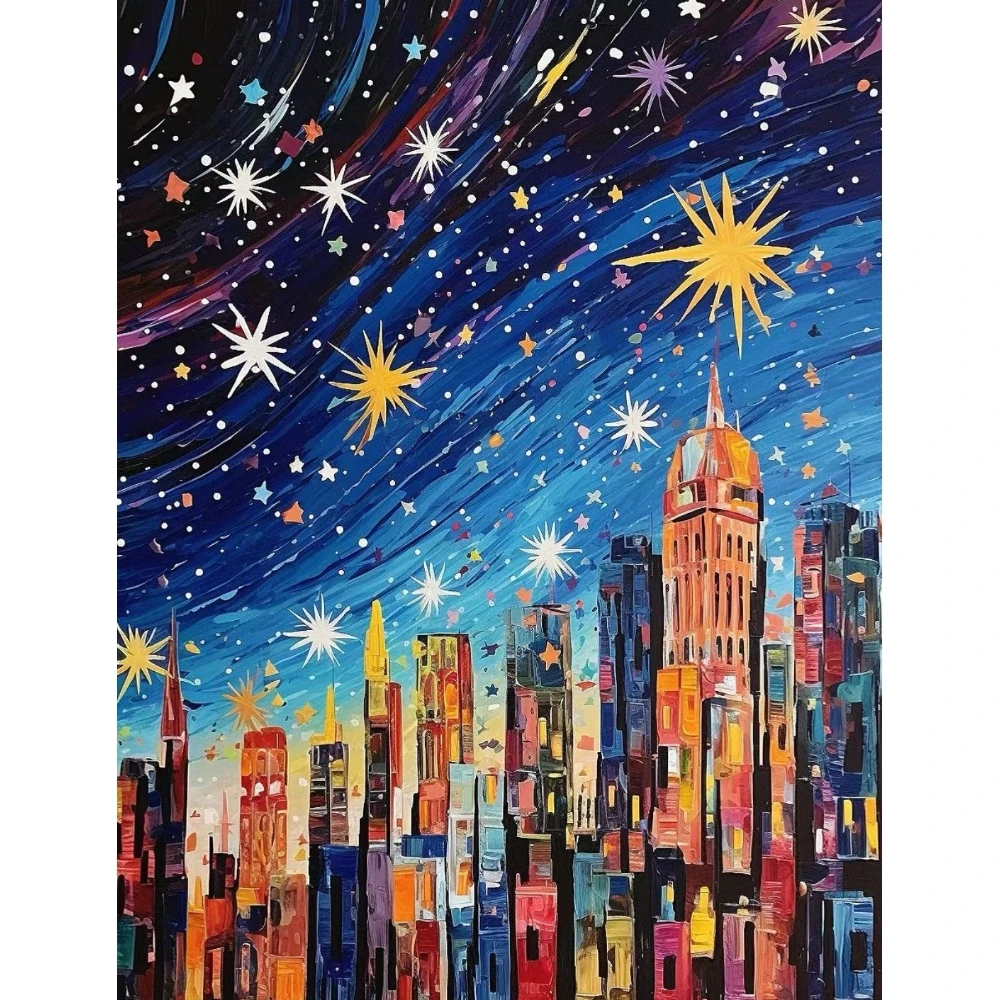 

Shining Stars Buildings 500/1000/1200/2000 PCS Jigsaw Puzzles Family Activity Games DIY Puzzle for Living Room Home Decor Gift