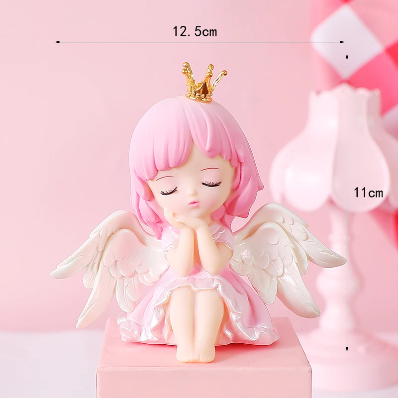 Hochzeits torte Topper Mädchen alles Gute zum Geburtstag Party Dekoration Mädchen Kinder begünstigt Fee Figur Kuchen liefern Baby party Dekor Geschenk – Detail 4