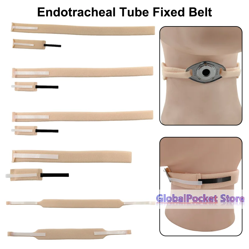 

[TG823]1Pcs Nude Neck Support Endotracheal Tube Fixation Device Strap Tracheostomy Fixed Belt Holder Tracheal Catheter