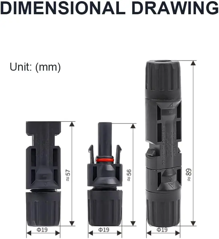 10 قطعة موصلات كابل اللوحة الشمسية ذكر/أنثى موصلات الطاقة الشمسية IP67 مقاوم للماء 1000 فولت 30A 10AWG مع مفاتيح المفك المزدوج