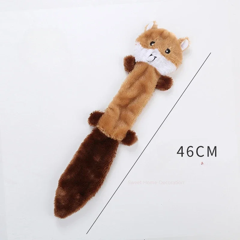 Dog Chew Toy Simulated Animal No Stuffing Plush Toys with Squeakers Durable Stuffingless Squeaky Dogs Pet Toys Bite Resistant