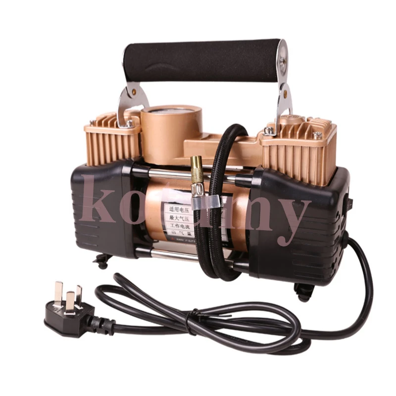 Portable Double Cylinder Car Air Compressor Tire Pump  Auto Air Inflator For Truck Or Motorcycle