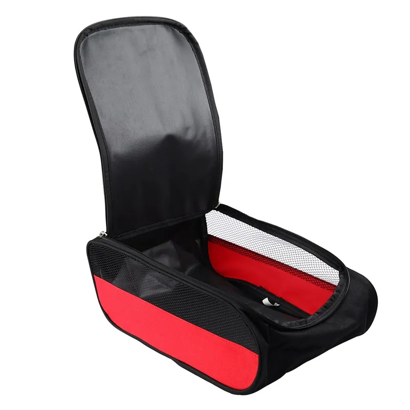 Portable Golf Shoes Bag Zipper Shoe Case Breathable Water Resistant Carrier Shoe Accessory Black Green Red Drop Ship