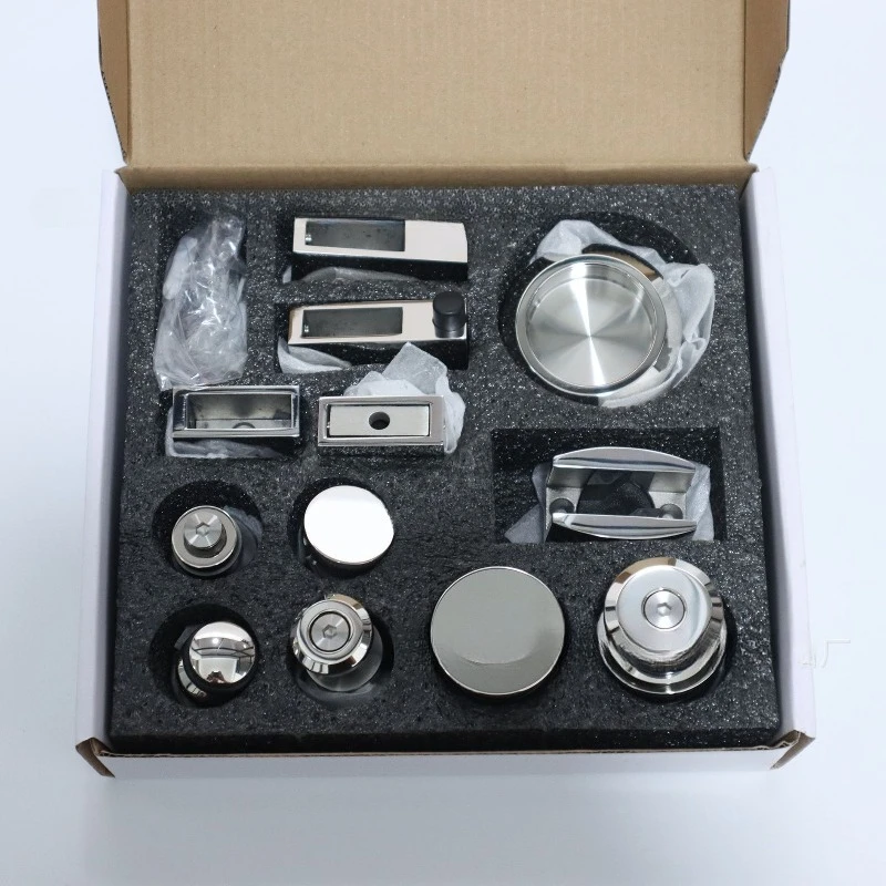 Shower Room Glass Sliding Door Hardware Kit Stainless Steel Sliding Door Pulley