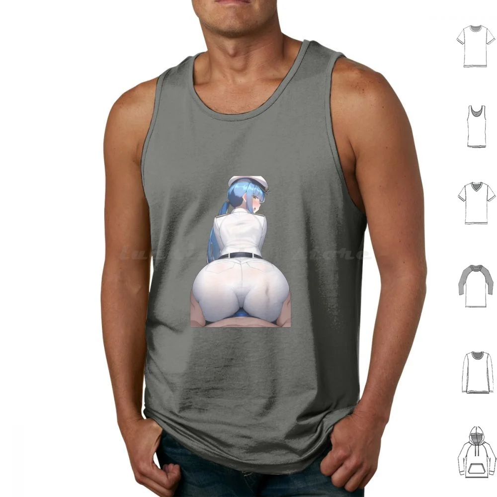 Nikki Privaty Tank Tops Print Cotton Nikki Privaty Goddess Of Anime Gaming Game Waifu Blue Hair Hat Blushing Shorts