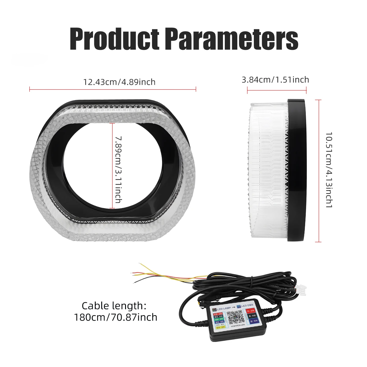 

Управление через приложение Фара RGB Управление через приложение RGB Светодиодные фары Светодиодный светильник Аксессуар Управление мобильным приложением Несколько световых эффектов