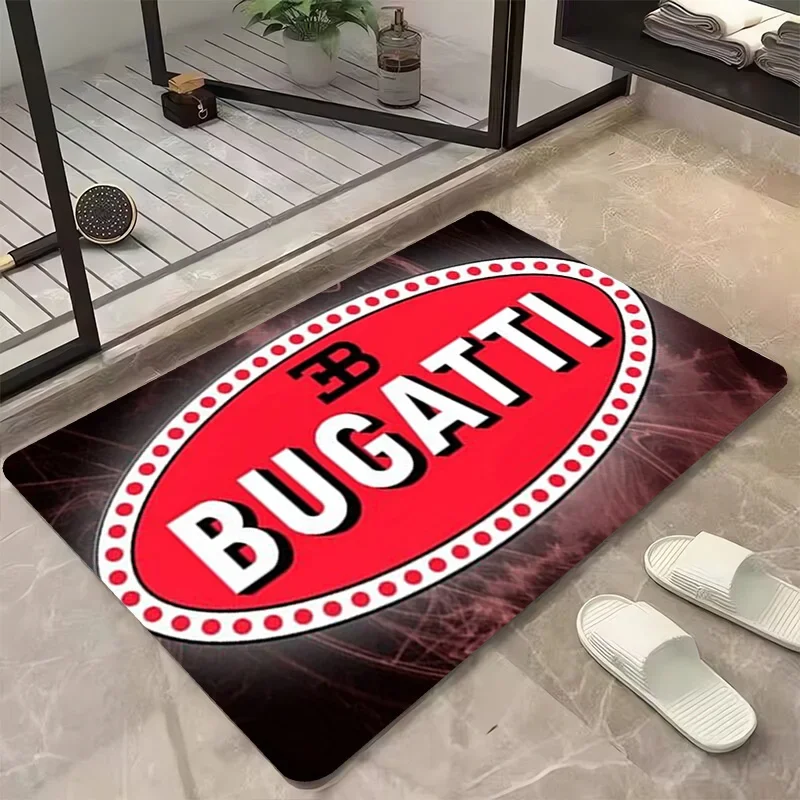 Bugatti Floor Mat Rugs Non Slip Carpet for Kitchen Entrance Door Doormat Balcony Room Mats Super Absorbent Bathroom Foot Rug