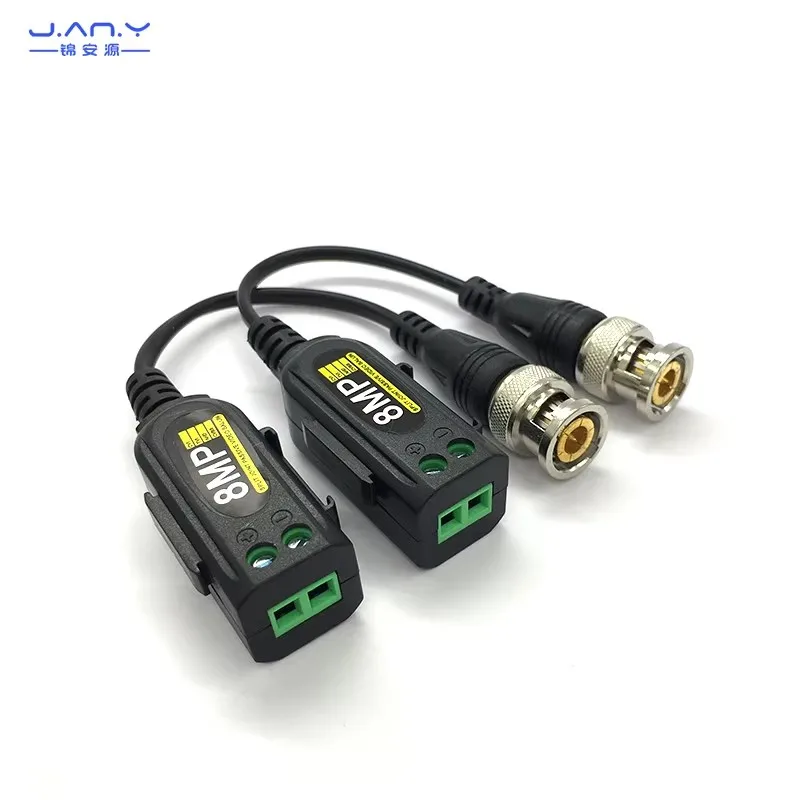4K screw terminal HD transmitter 2KV level lightning protection coaxial twisted pair anti-jammer monitoring BNC connector