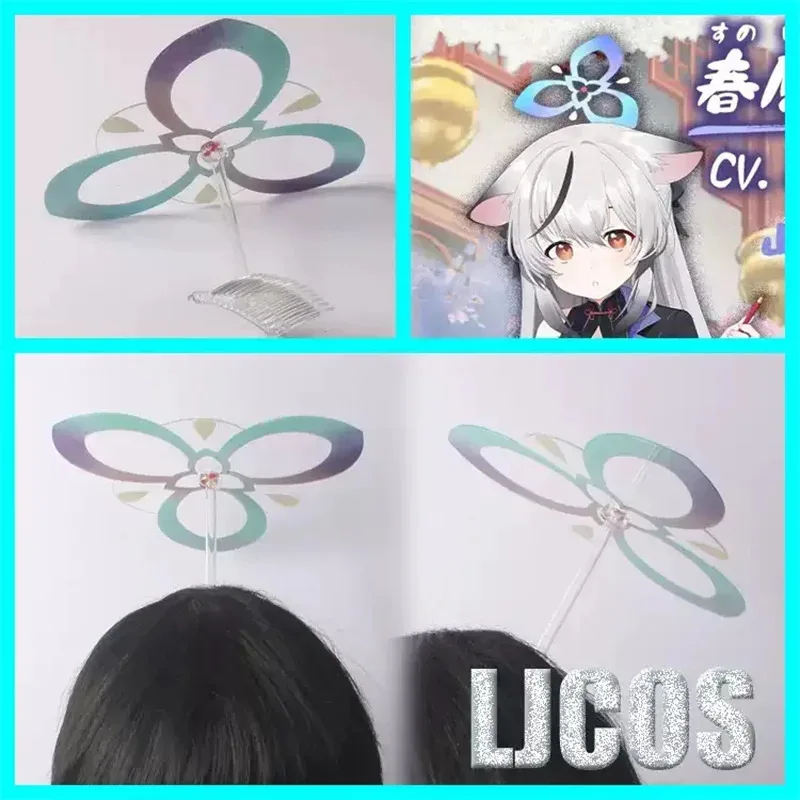 2025 aaa Blue Archive Sunohara Kokona Halo, головной убор, корона, студенческая заколка для волос, карнавальный костюм, аксессуары для волос ручной работы