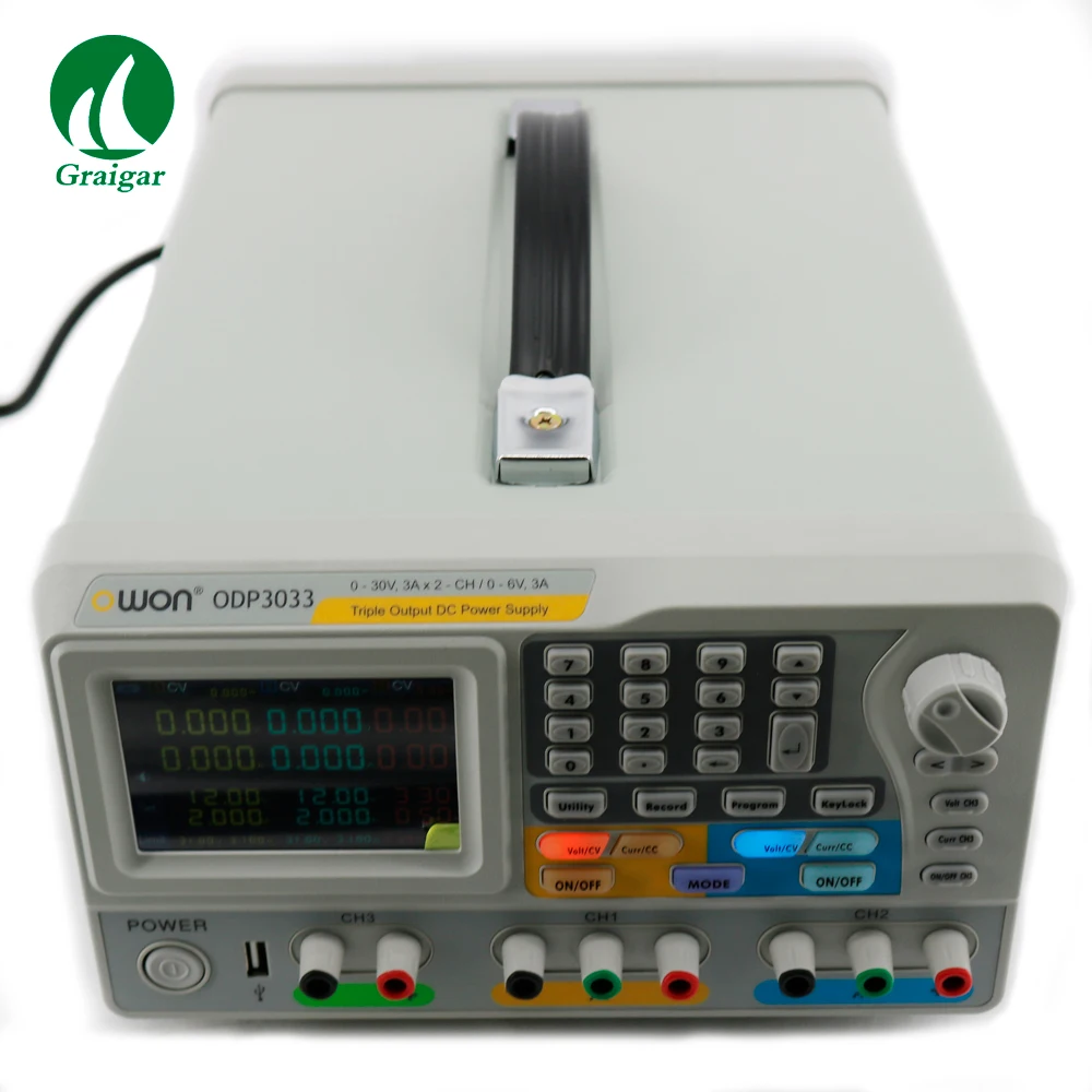 OWON ODP3033 Industrial Switching Power Supply 220V Input 30V/3A Output 3 Independent Controllable Channels Programmable DC