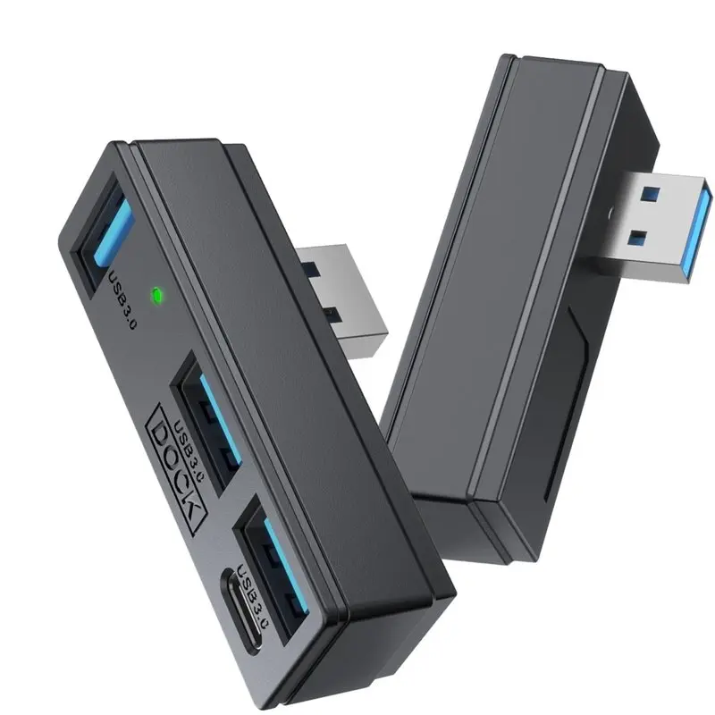 A13E-USB 3.0 4 In1 Hub 5 Gbps Ultra-Fast Portable HUB Extension For PC Laptop For Steam Deck/For Steam Machine/Keyboard Mouse U