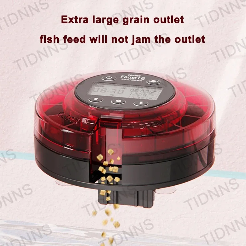 Newest Automatic Fish Feeder For Aquarium Automatic Food Dispenser With Timer Rechargeable Timer Feeder With LCD Display