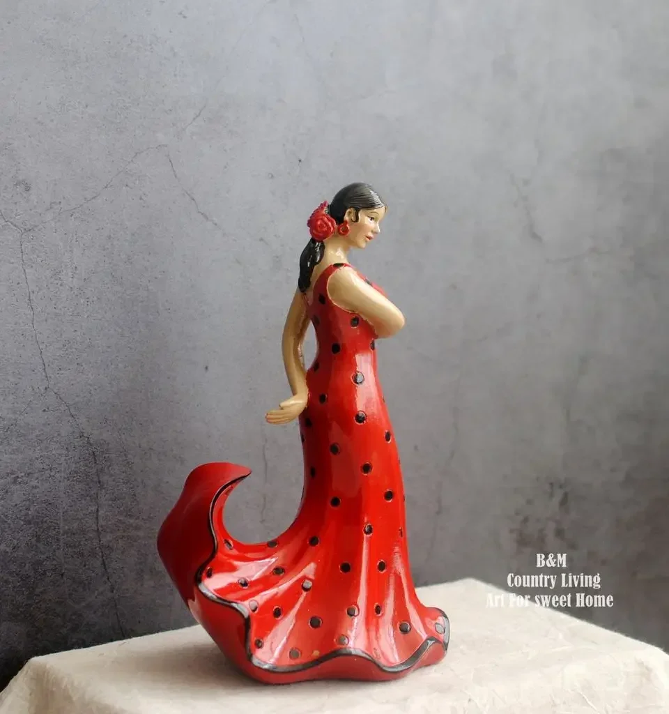 Spain Flamenco Spanish Dancing Girl  Tourist Souvenir Home Decoration Ornaments Desktop furnishing Tourist Souvenirs Gifts