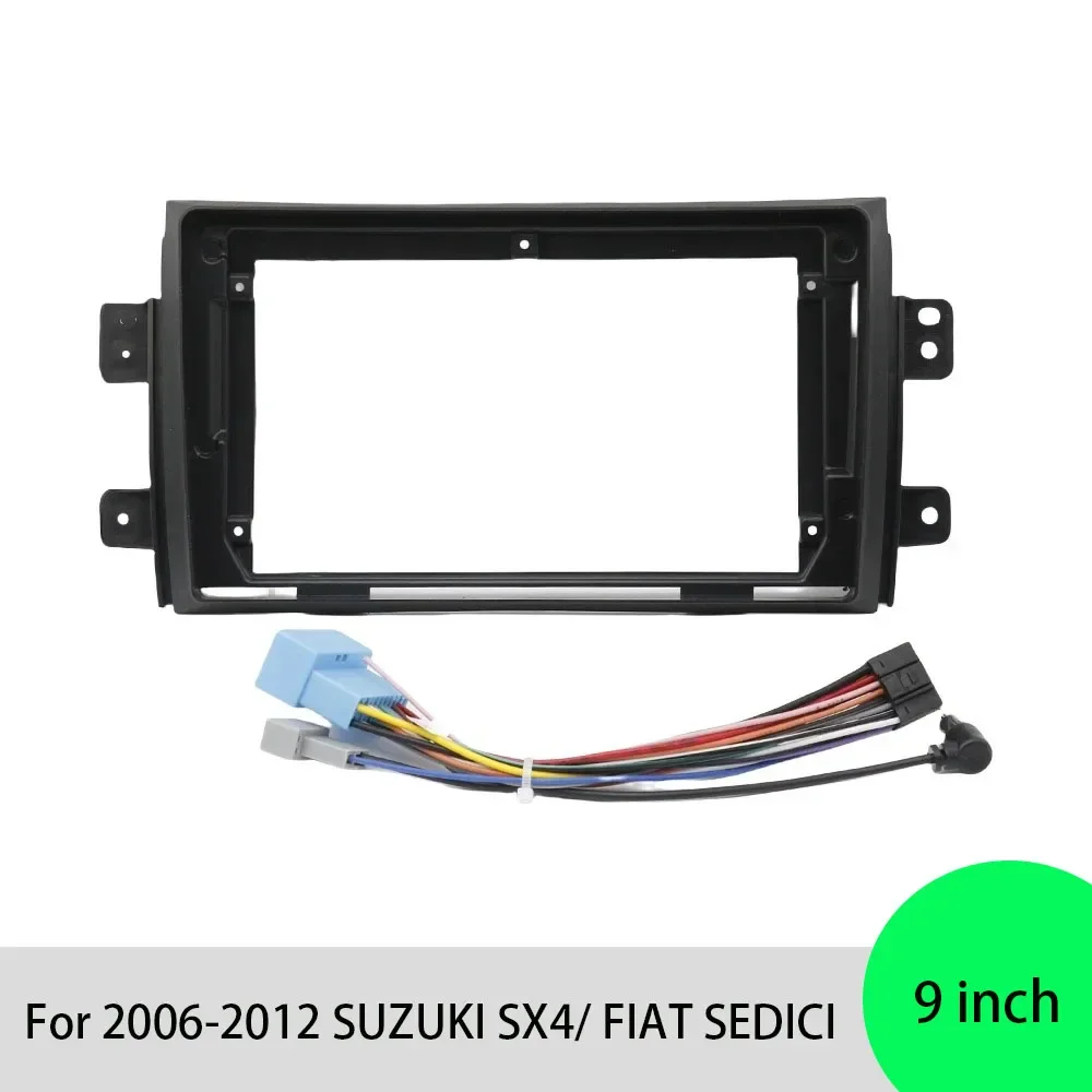 

Для 2006-2012 SUZUKI SX4/ FIAT SEDICI 9 дюймов двойной Din автомобильный радиоприемник установка DVD GPS Mp5 пластиковая панель рамка