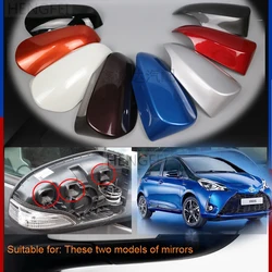 Car Accessories Rearview Mirror Cover For Toyota Yaris Hatchback Model 2012-2020 Mirror Housing Lid Case