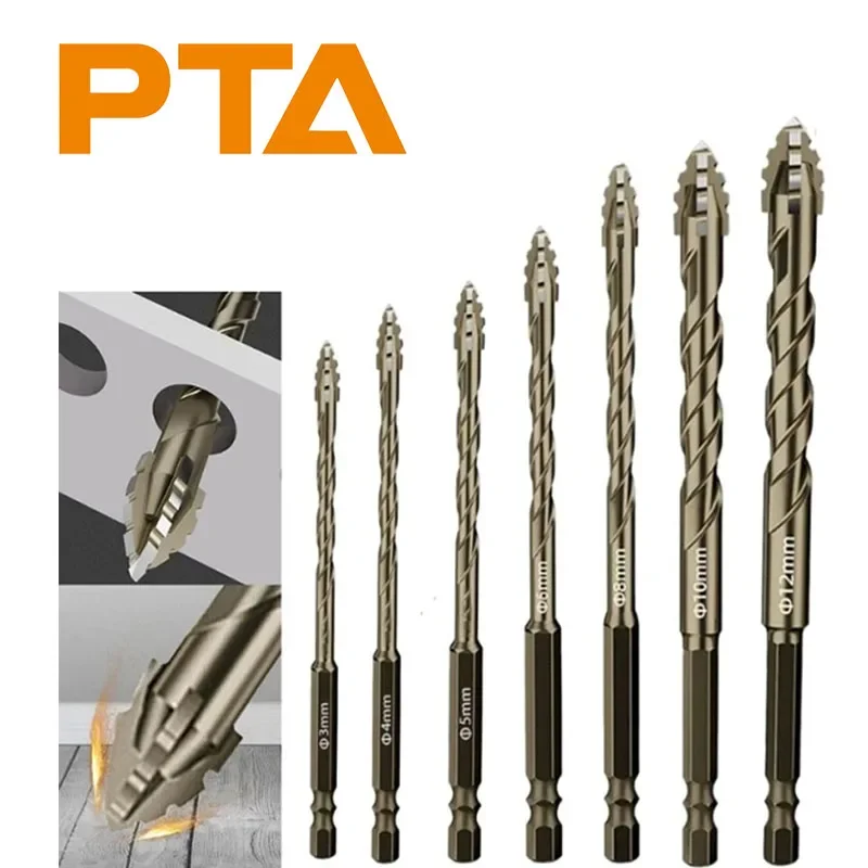 New Four Edged Serrated Eccentric Bit for Dry Drilling of All Ceramic Tiles Ceramic Glass Marble Concrete Stainless Steel Stone