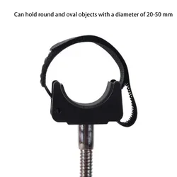 Supporto per torcia regolabile Clip per supporto per luce da pesca a forma di U supporto per treppiede per staffa per lampada da pesca all'aperto da 20MM a 50MM