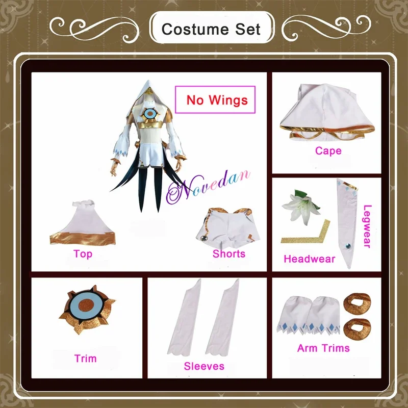 Genshin Impact Twenty God Cosplay Costume Mondstadt Wind Venti Archon Cosplay Game Suit Uniform Angel Wing Halloween Costume