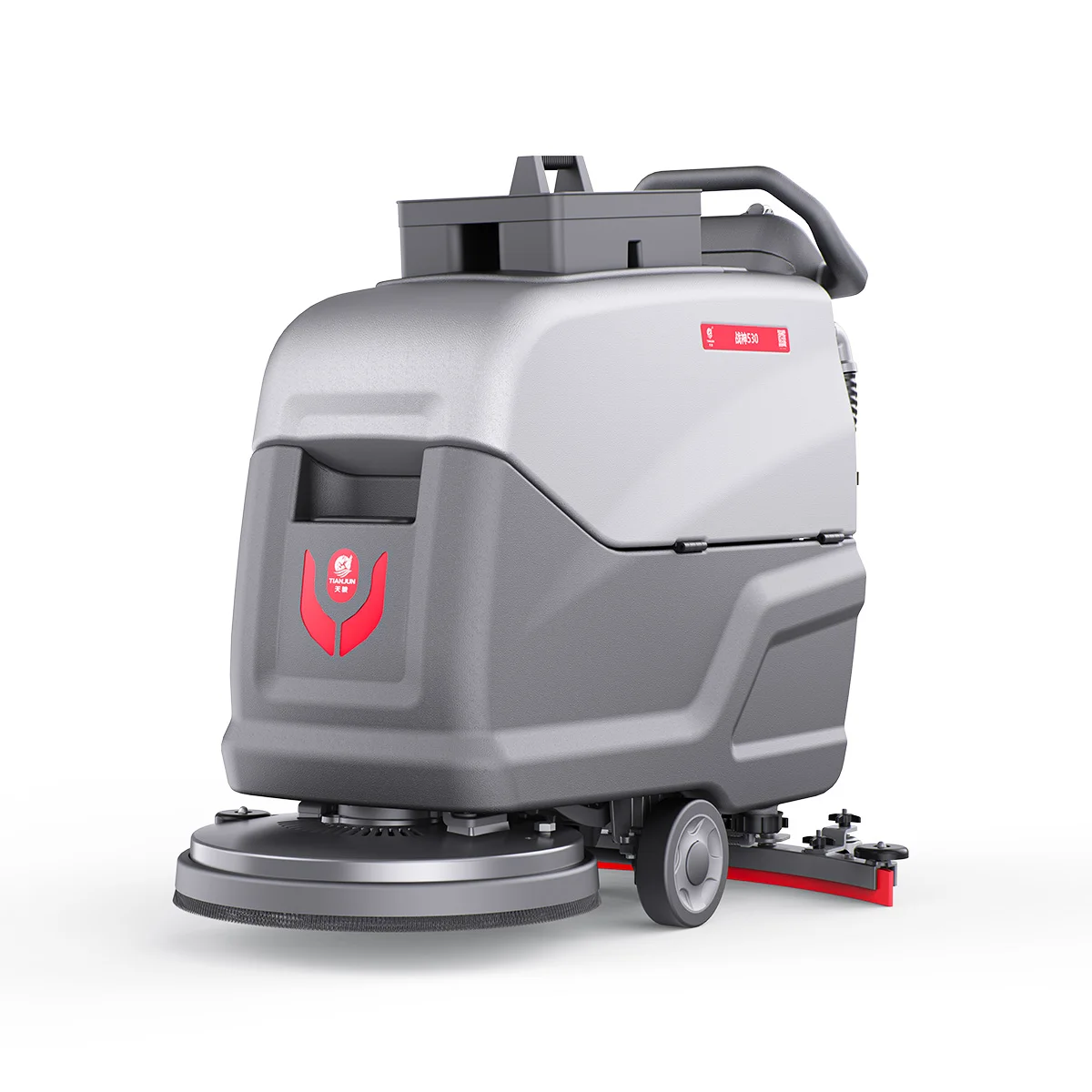 Walk-Behind Self-Propelled Battery Operated Floor Scrubber 510mm Cleaning Width 800mm Squeegee 55L/65L Commercial Floor Washer