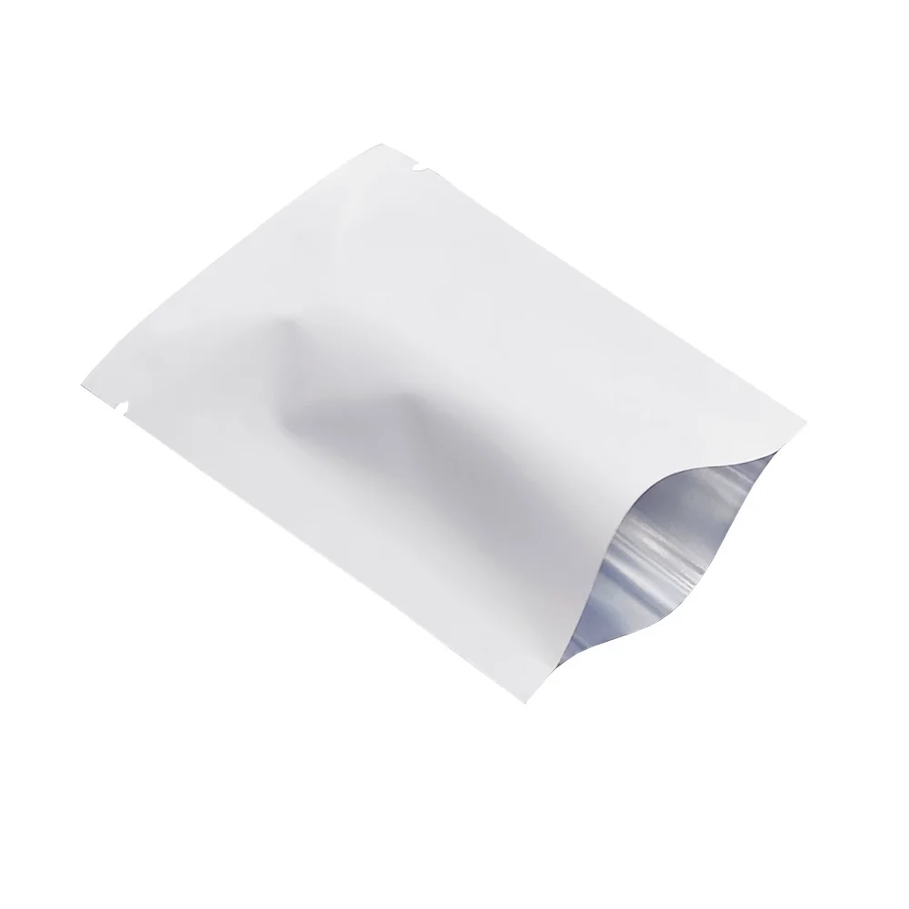 

500pcs Matte White Food Aluminum Foil Package Bags Vacuum Heat Seal Storage Bags Aluminized Foil Pouches