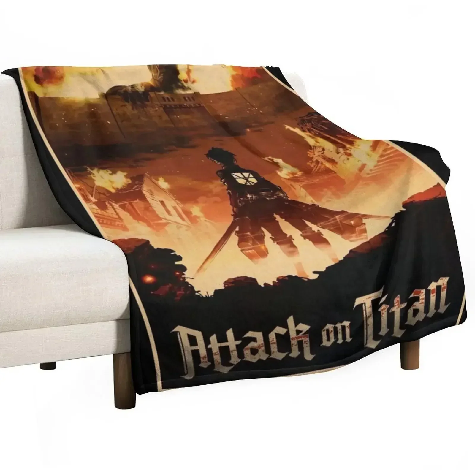 Cover Vintage Best Attack Throw Blanket Winter beds christmas decoration Picnic Bed Fashionable Flannel Fabric Luxury Blankets