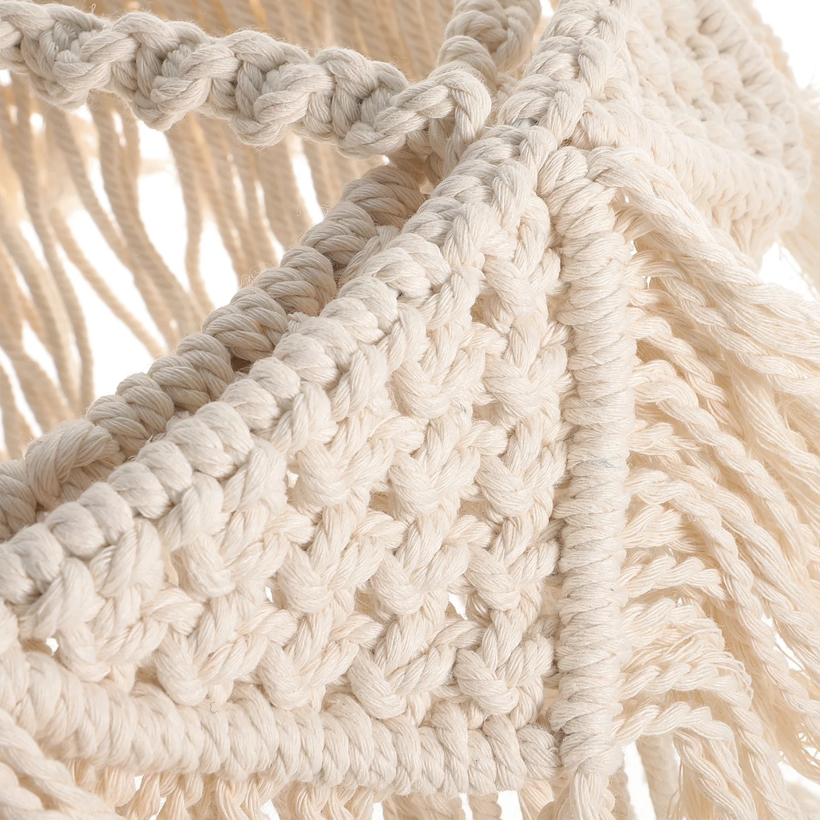 

Cotton Woven Lamp Shade Macrame Ceiling Light Cover Pendant Hanging Lampshade for Home Indoor Lighting Replacement Decor