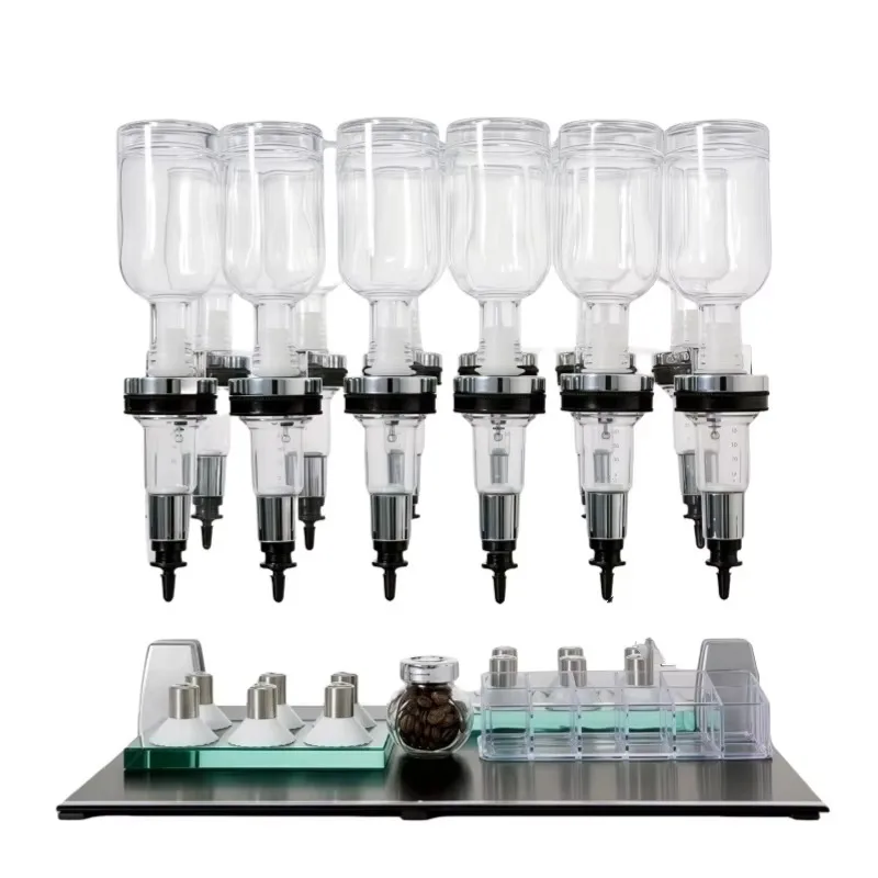 Professional perfume display set automatically replenishes 12 bottles of perfume dispenser acrylic bracket for hotel bar use