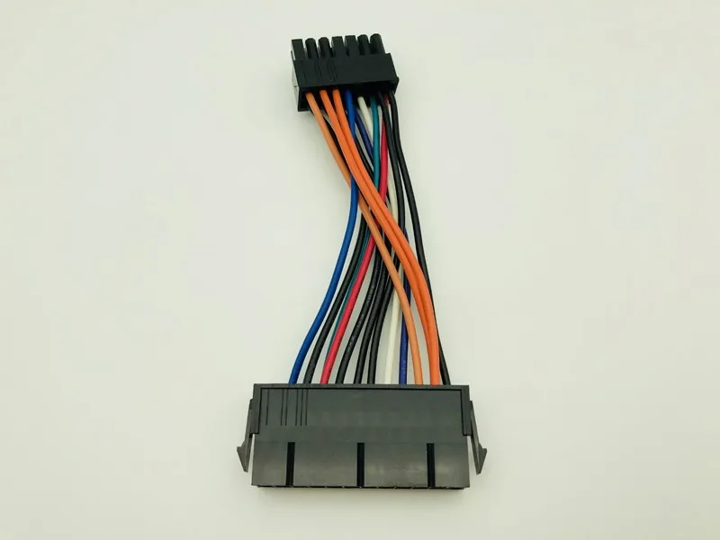 10cm atx 24pin para 14pin conectores cabo de alimentação para m92p m93p h530 q77 b75 a75 q75 para thinkser ts140 ts440 placa-mãe