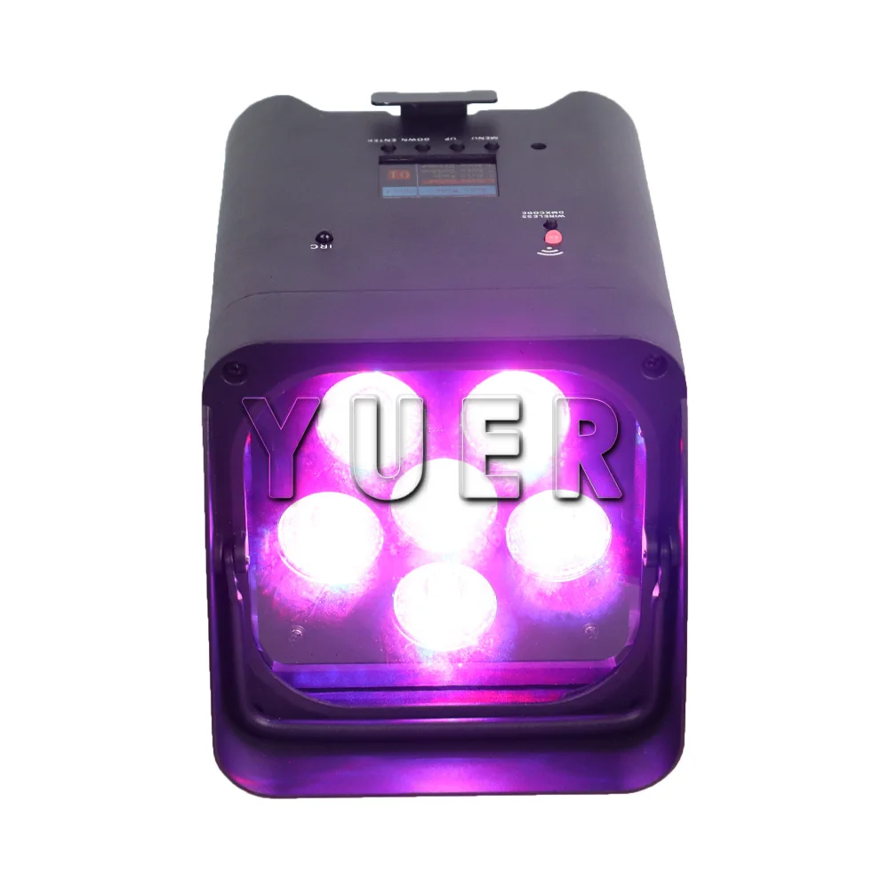 

Charge 6x18W RGBWA-UV LED Par Light Battery Remote APP Control Wash Strobe Effect Indoor Home Party Club Dj Disco Stage Light