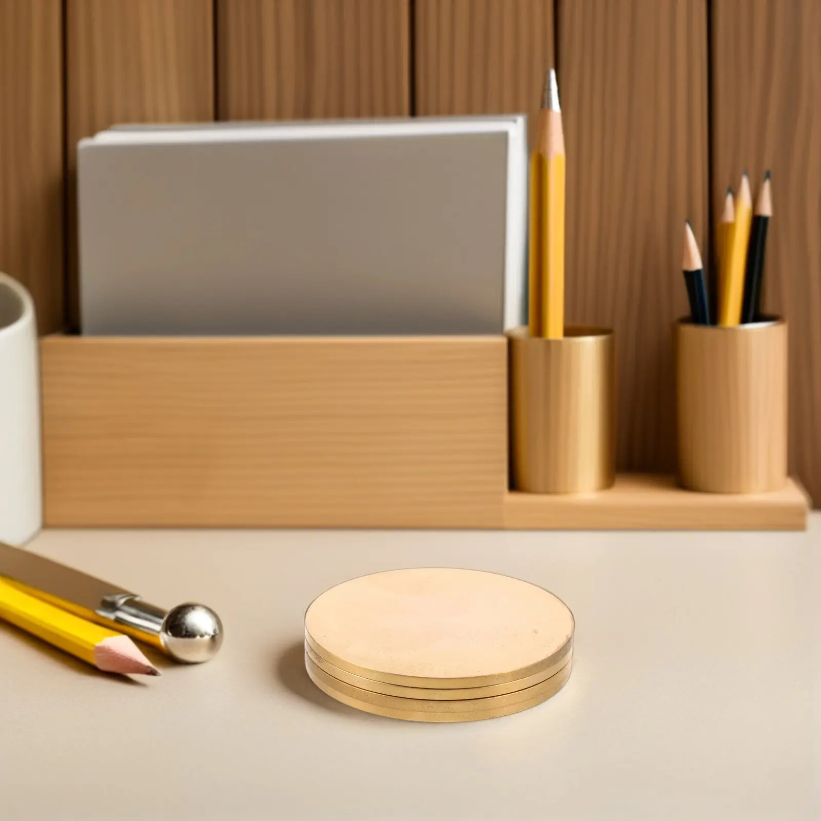 

Набор из 4-х ручных пресс-форм (штампов) из стали высокой твердости для медных листов, 45 мм, круглые металлические заготовки для гравировки, тиснения и DIY-поделок