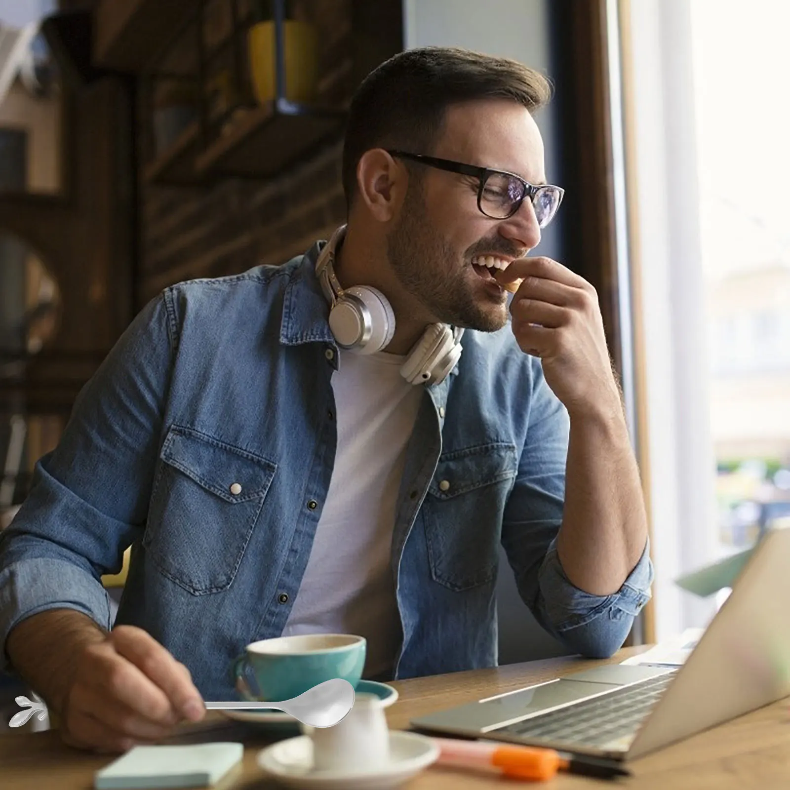 

1Set Silver Stainless Steel Long Handle Mixing Spoons for Coffee Dessert Iced Tea Ergonomic Grip Fadeless High Quality Tableware