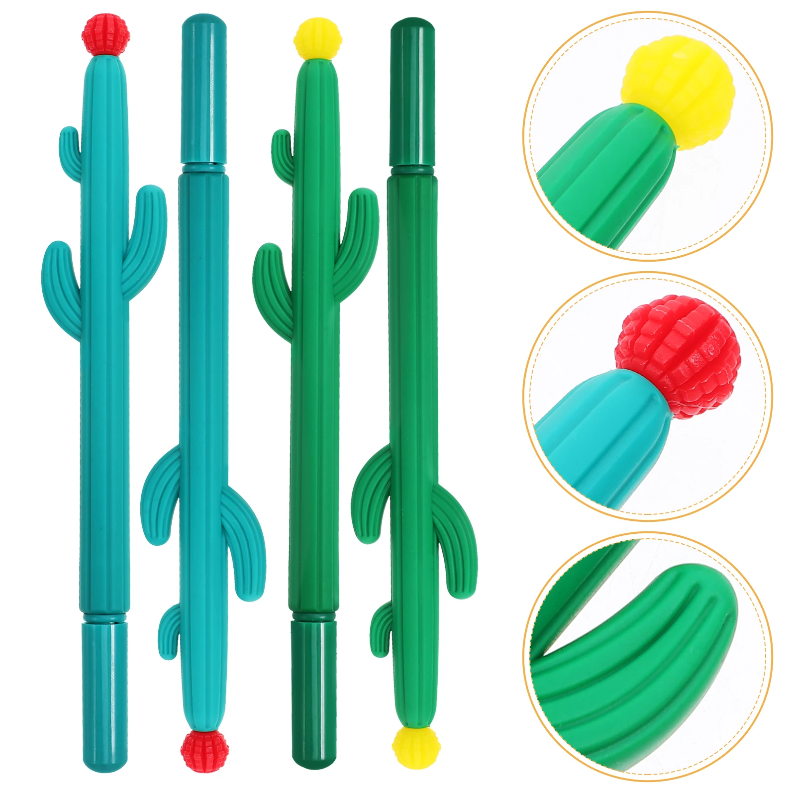 

20 Pcs Cactus Gel Pen Sign Pens Cute Stationery Item Classroom Decor Stainless Steel Adorable Writing