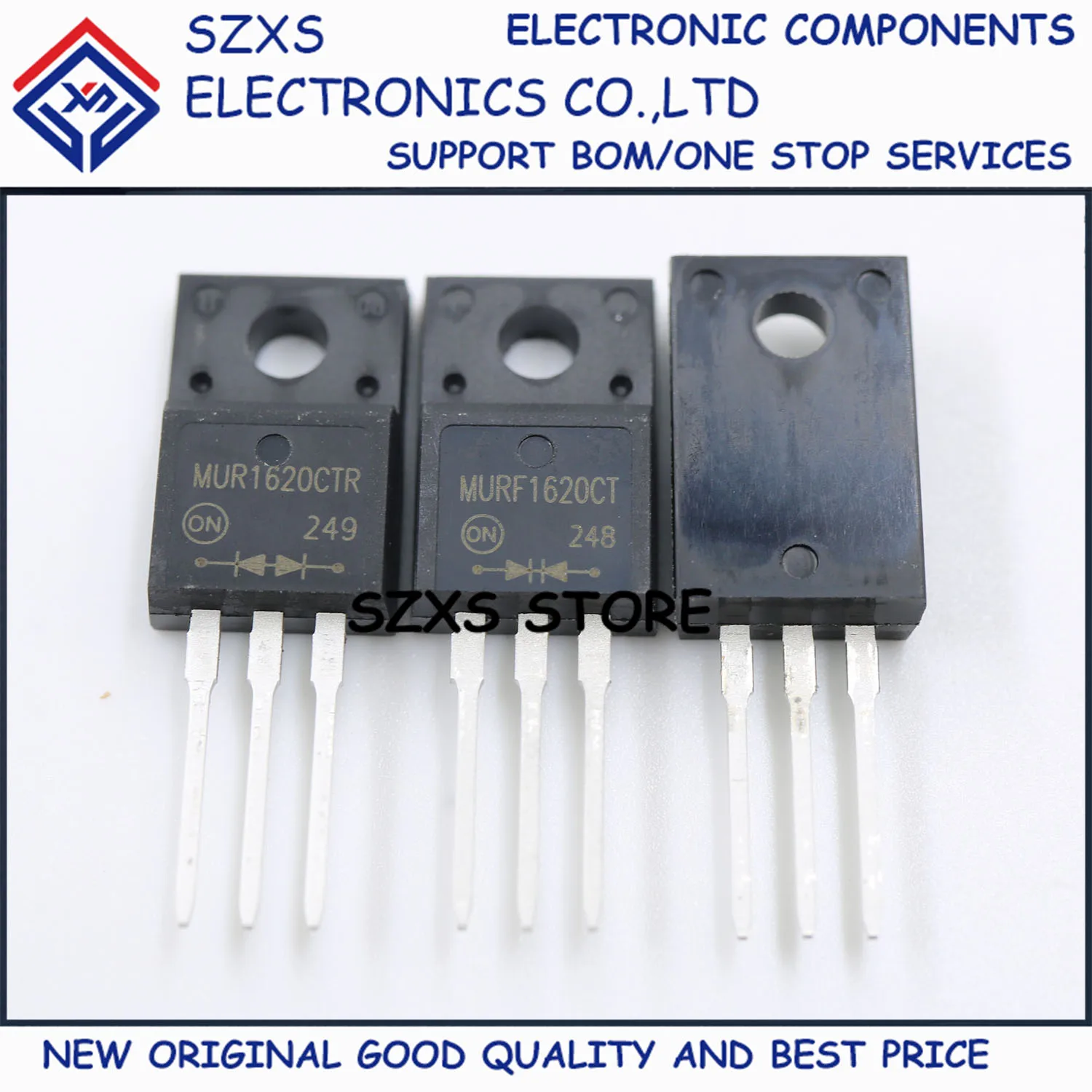 

New Original 10Pairs MUR1620CTR + MUR1620CT TO-220F Fast Recovery Diode In Stock Electronic Components Good Quality
