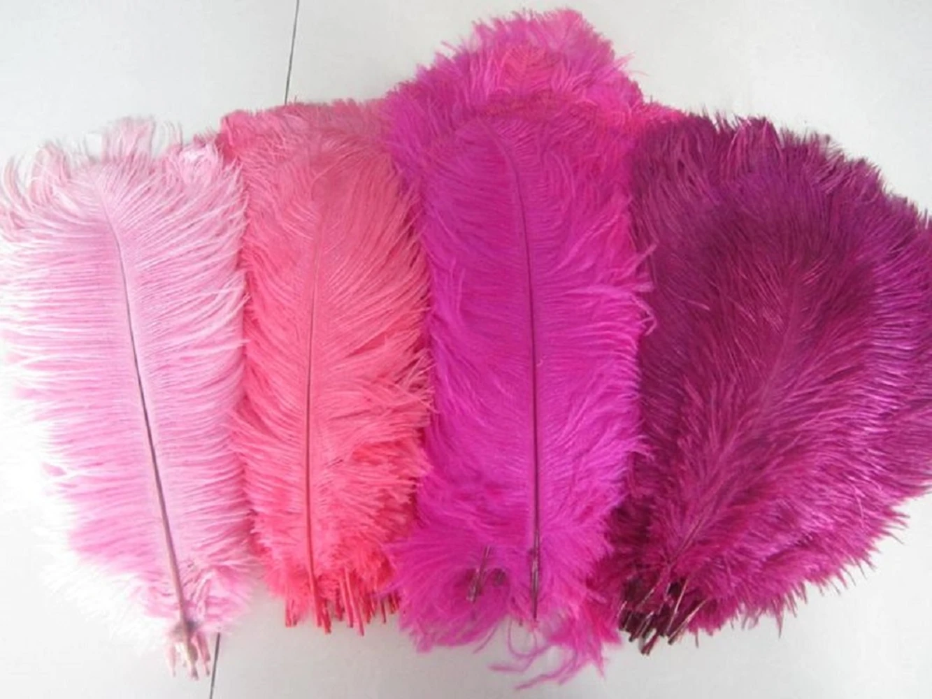 

10pcs Pink Ostrich feathers Plume for Wedding Table Centerpieces Carnival Prime Decor 40-45CM 45-50CM Ostrich Plumas Large