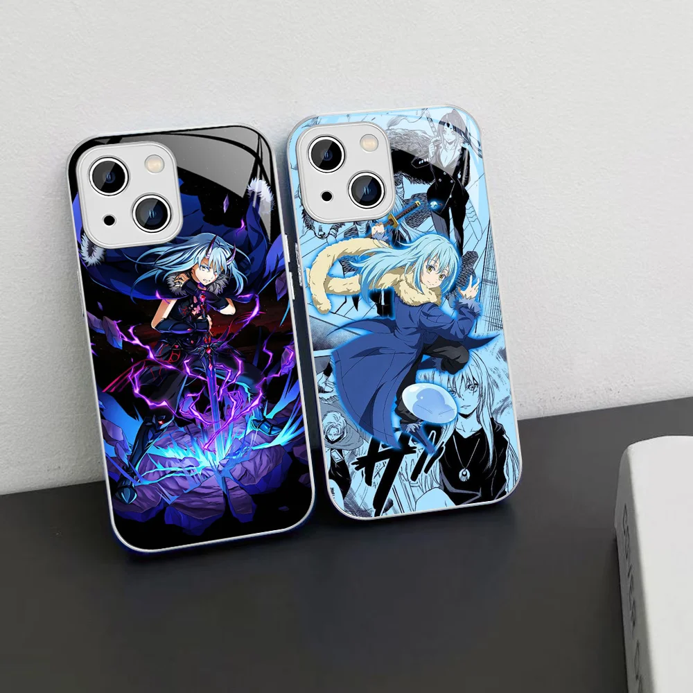 

Rimuru Tempest Phone Case Tempered Glass For iphone 14 13 12 11 Pro Mini XS MAX 14Plus X XS XR Cover