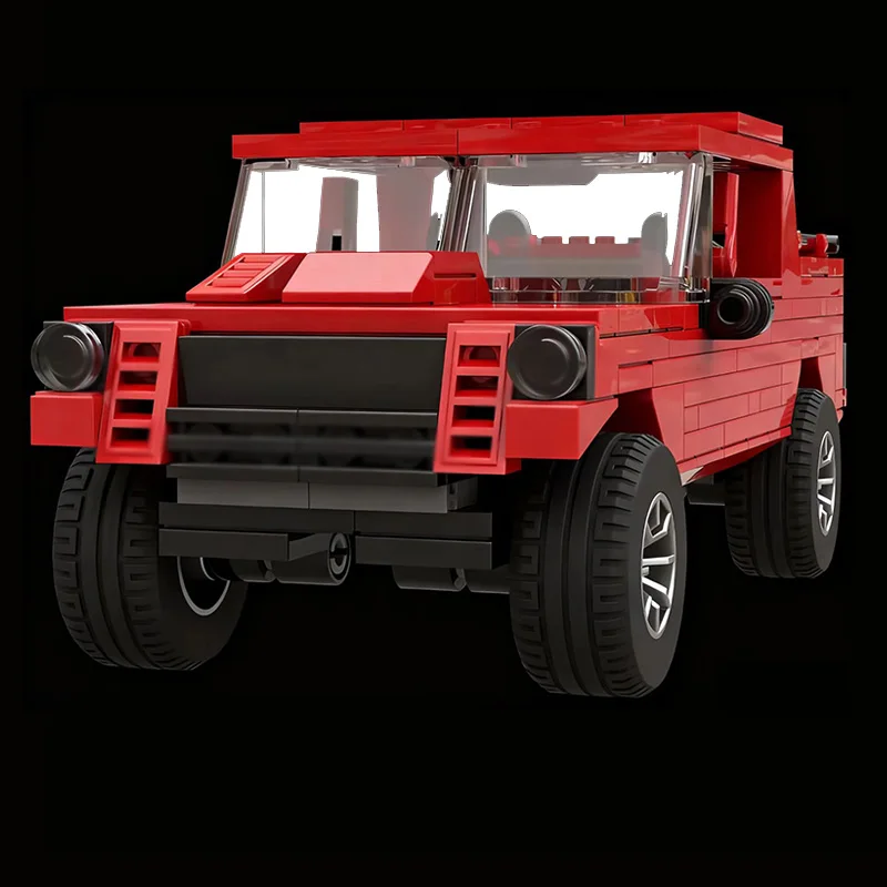 시티카 모델 MOC 빌딩 블록 LM002 레드 오프로드 차량 모듈형 기술 어린이 휴일 선물 조립 장난감 세트
