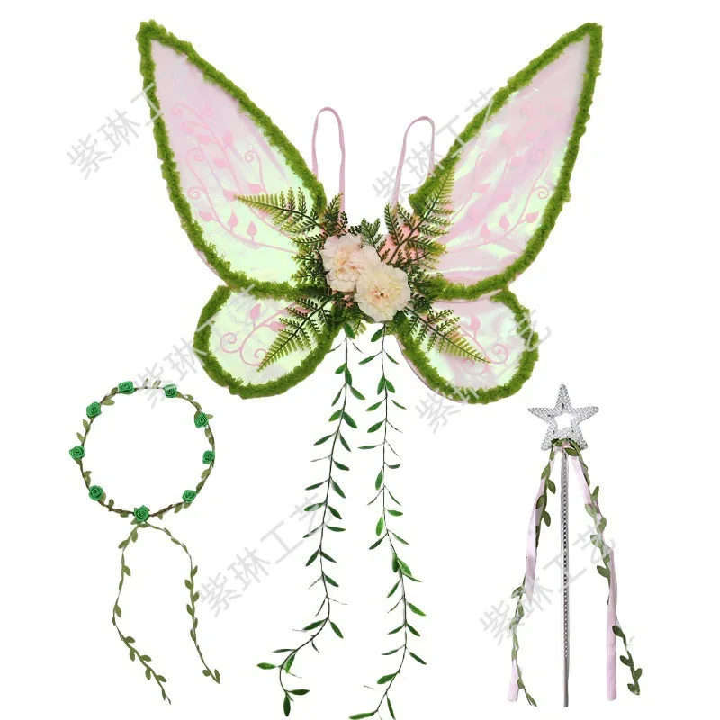 Holiday Party Costume Butterfly Wings Back Accessory for Children Fairy Decorative Wings
