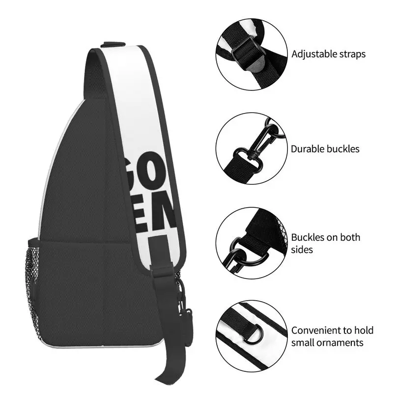 Got Em Sling mochila cruzada para hombre, bolso de hombro de pecho personalizado para viaje, senderismo, mochila de día