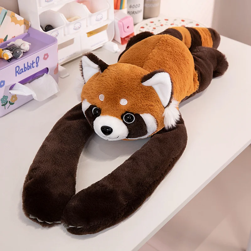 Long Arm Animal Weighted Stuffed Animal Soft Lazy Fluffy Plush Animal Plush Raccoon Koala Bear Giraffe Stuffed Plush Soft Pillow