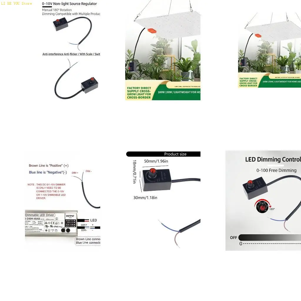 W3JE Reliable 0-10V LED Dimmer With Seamlessly Installation And Energy Saving
