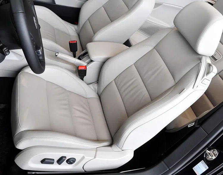 PU Leather Custom Car Seat Covers for 2 Front Seats For Volkswagen VW Eos 2006 2007 2008 2009 2010 2011 2012 2013 2014 2015