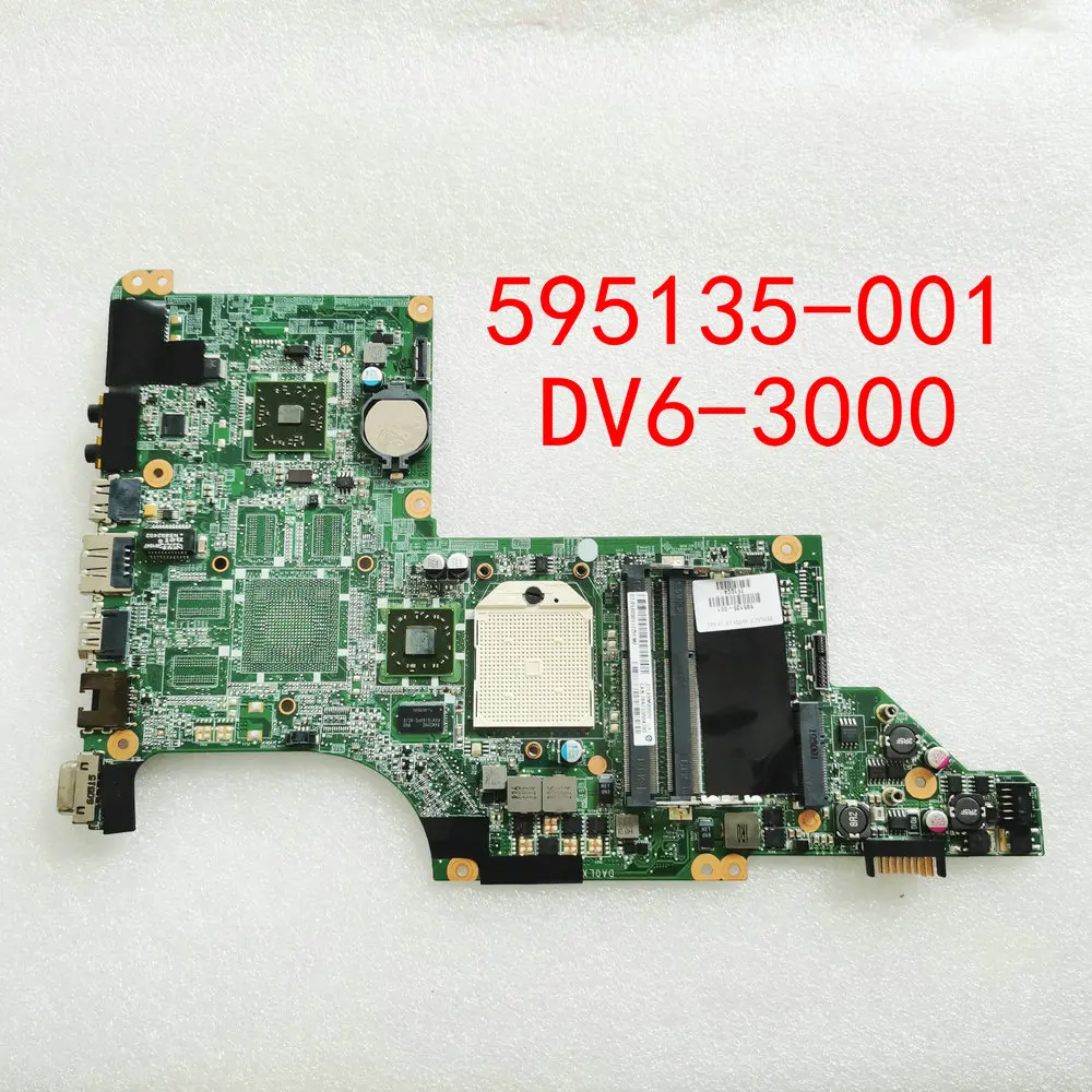 

595135-001 для HP PAVILION DV6 Женская материнская плата для ноутбука DA0LX8MB6D1