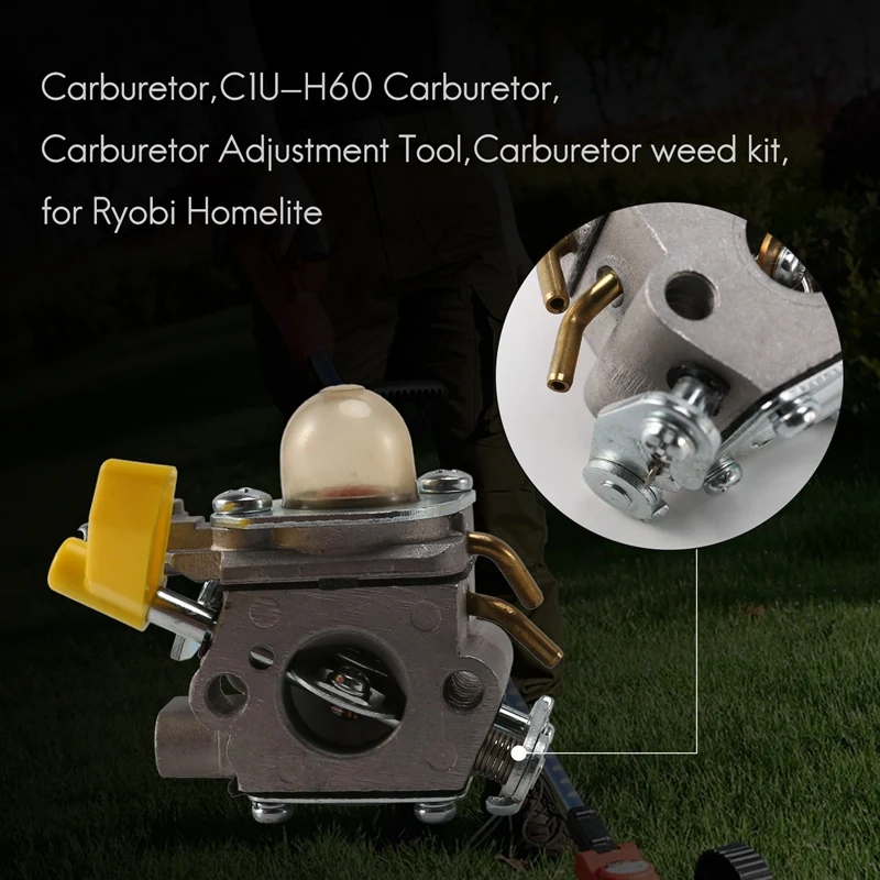 C1U-H60 Carburetor Adjustment Tool For Ryobi Homelite 25Cc 30Cc S430 SS26 SS30 CS26 CS30 String Trimmer Brushcutter