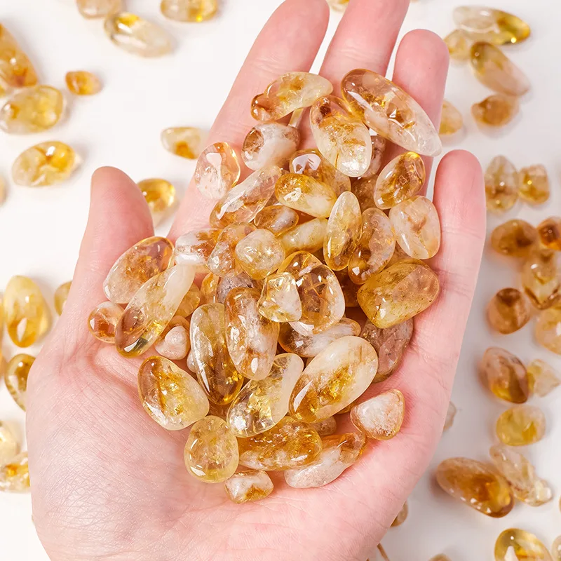 Бразильский цитрин, хрустальные камни, вращающиеся полированные исцеляющие украшения дома, украшение для аквариума, бонсай, фэн-шуй