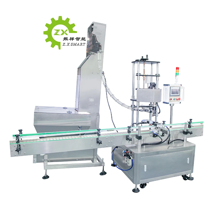ZXSMART Automatic Glass Plastic Bottle Big Bottle Screw Capping Machine Automatic Sealing Machine
