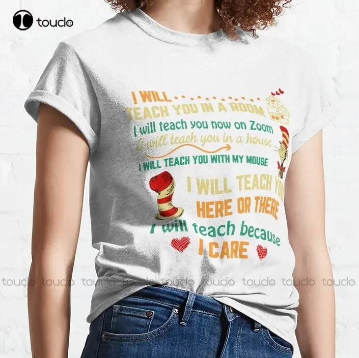 I Will Teach You Now On Zoom | Funny Quarantine Teacher Classic T-Shirt Birthday Shirt Outdoor Simple Vintag Casual T Shirts New