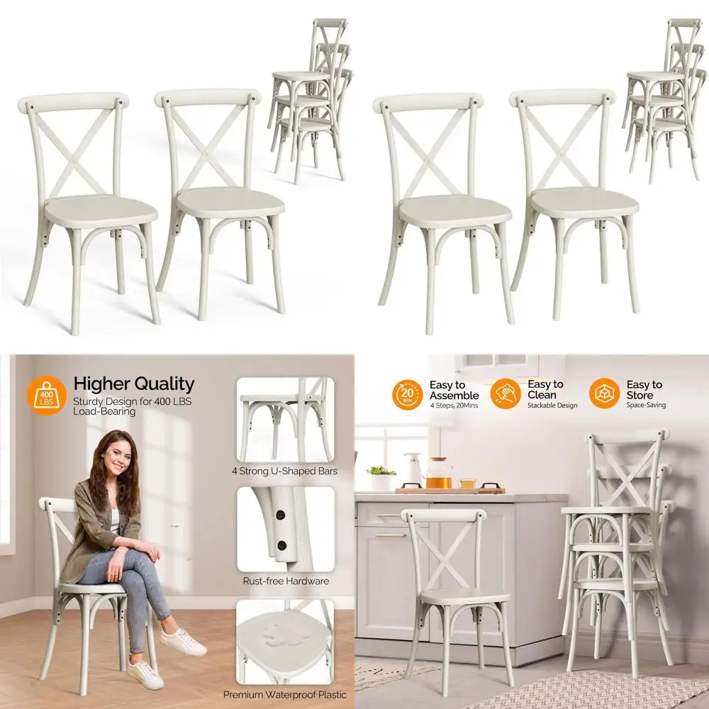 Stackable Cream Whi…